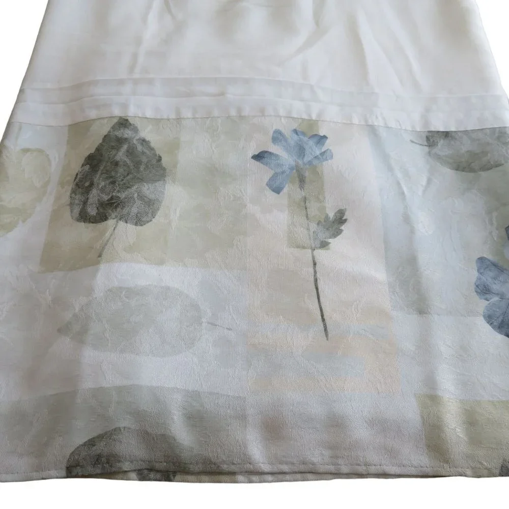 Vintage Croscill Cal King Bed Skirt Multicolor Spa Leaf 14